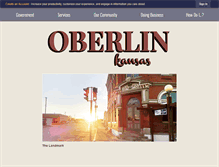 Tablet Screenshot of oberlinkansas.gov